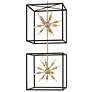 3_Hinkley Aros 20" Wide Brass Black 24-Light 2-Tier Pendant more views