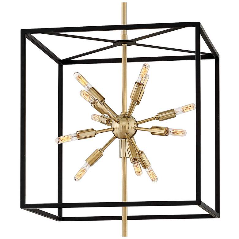 Image 4 Hinkley Aros 20" Wide Brass Black 24-Light 2-Tier Pendant more views