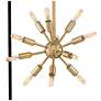 5_Hinkley Aros 20" Wide Brass Black 24-Light 2-Tier Pendant more views