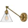 Hinkley Arti 10.25" High Brass and Clear Glass Wall Light