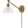 4_Hinkley Arti 10.25" High Brass and Clear Glass Wall Light more views