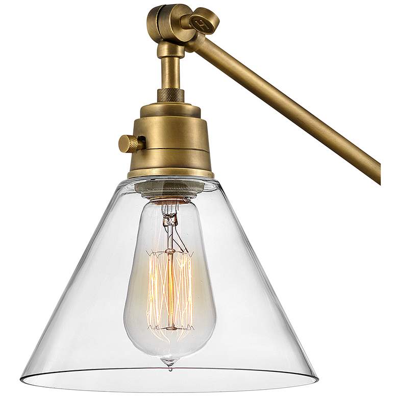 Image 6 Hinkley Arti 10.25" High Brass and Clear Glass Wall Light more views