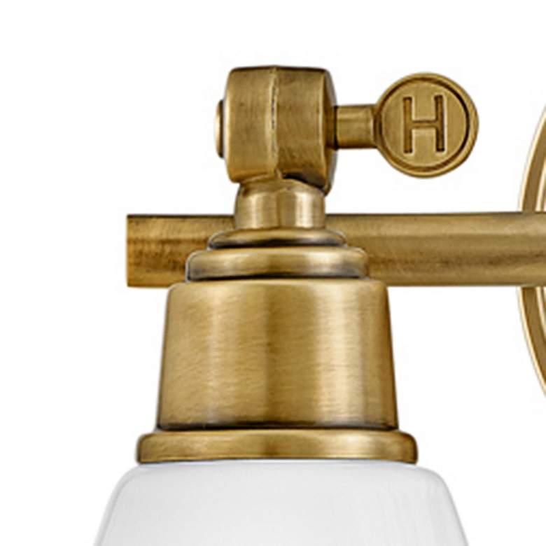 Image 7 Hinkley Arti 10" High Heritage Brass 2-Light Wall Sconce more views