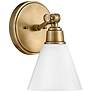 1_Hinkley Arti 10" High Heritage Brass Wall Sconce