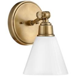 Hinkley Arti 10" High Heritage Brass Wall Sconce