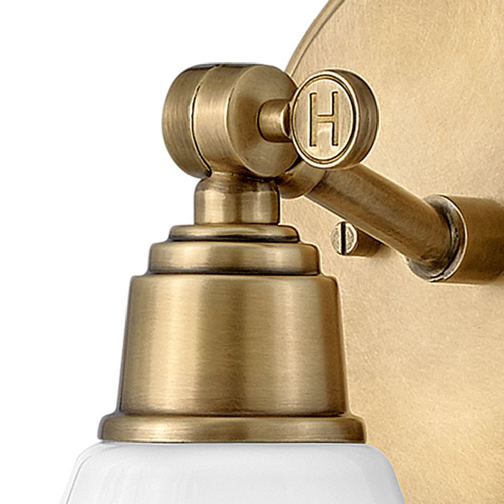 Image 5 Hinkley Arti 10" High Heritage Brass Wall Sconce more views