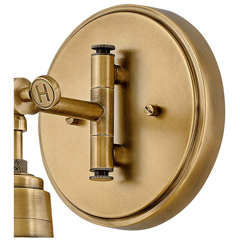 Image 6 Hinkley Arti 12.3" High Brass with Clear Shade Wall Sconce more views