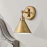 1_Hinkley Arti 12 1/4" High Brass Finish Modern Wall Sconce