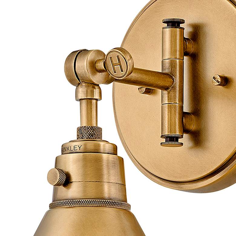 Image 3 Hinkley Arti 12 1/4" High Brass Finish Modern Wall Sconce more views