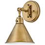 3_Hinkley Arti 12 1/4" High Brass Finish Modern Wall Sconce more views