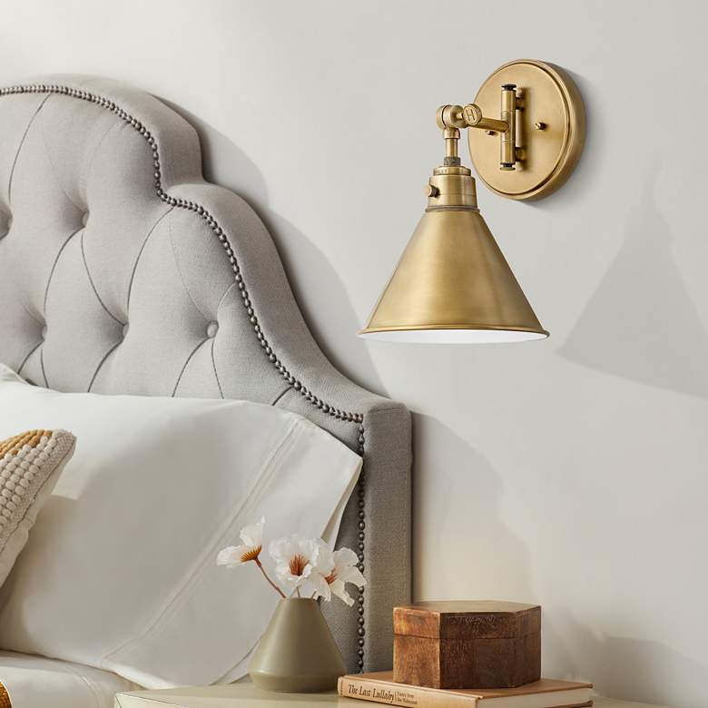 Image 4 Hinkley Arti 12 1/4" High Brass Finish Modern Wall Sconce more views