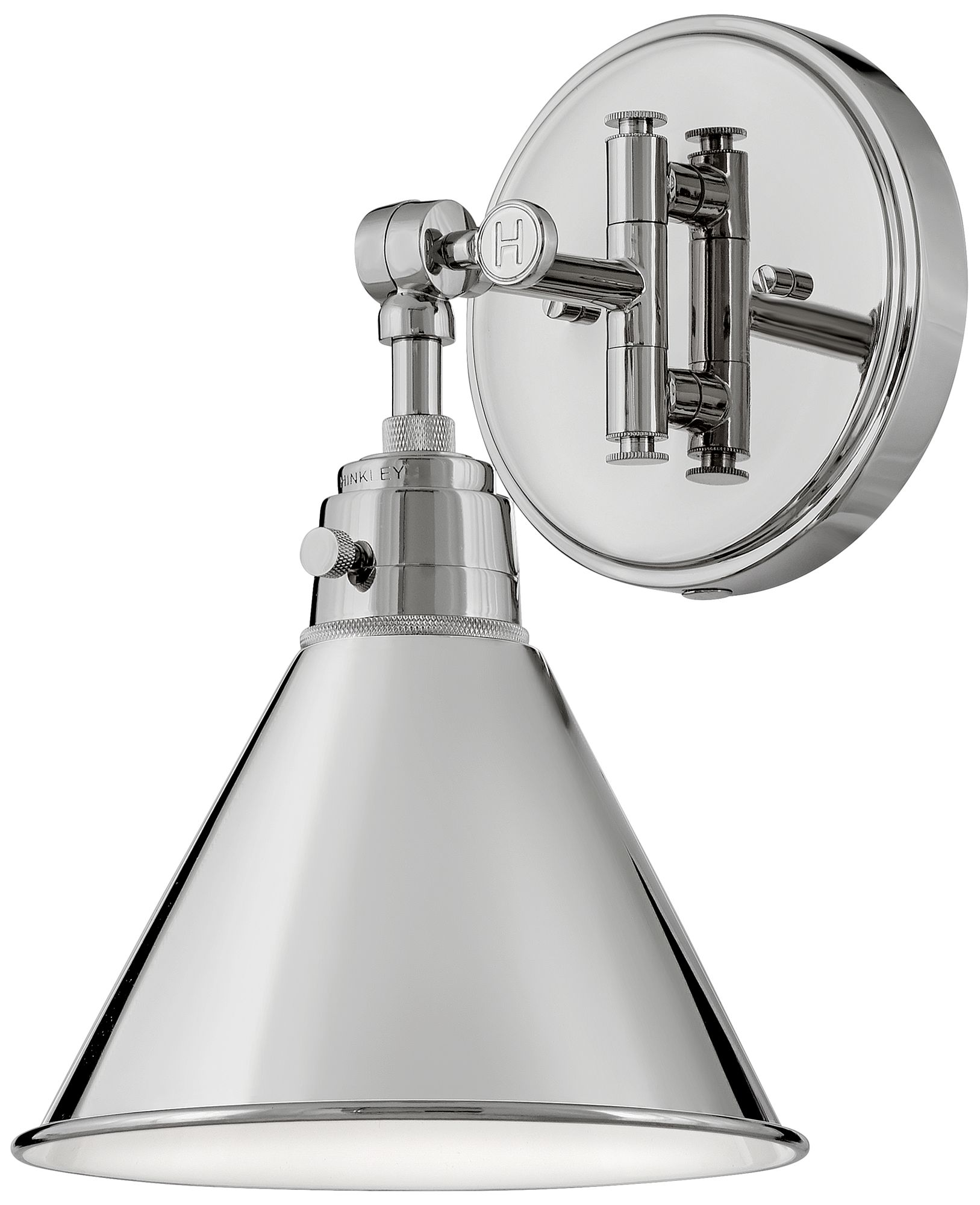 Hinkley Arti 12 1/4" High Polished Nickel Wall Sconce