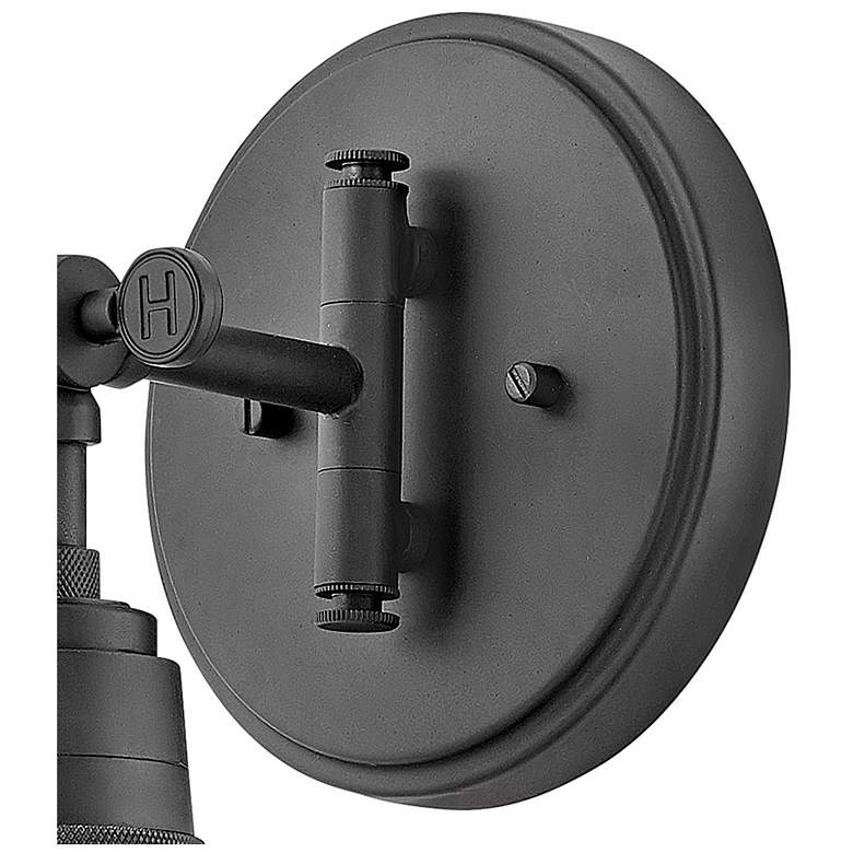 Image 6 Hinkley Arti 12 1/4"H Black Metal Swing Arm Cone Wall Sconce more views