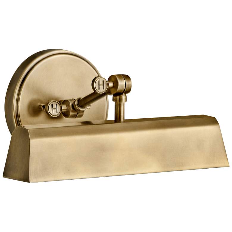 Image 1 Hinkley Arti 12" Wide Heritage Brass Picture Light