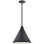 1_Hinkley Arti 15" Wide Black Cone Pendant Light