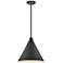 Hinkley Arti 15" Wide Black Cone Pendant Light
