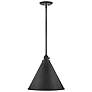 5_Hinkley Arti 15" Wide Black Cone Pendant Light more views