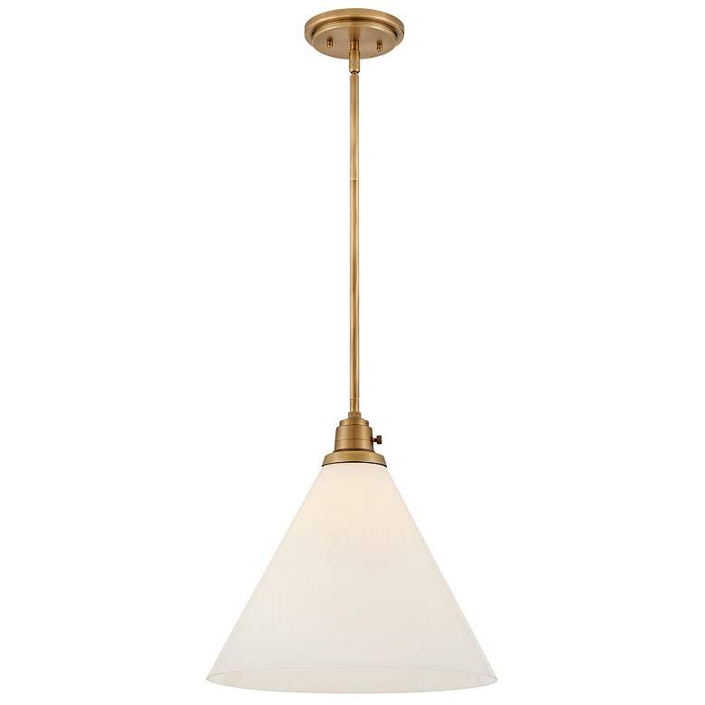 Image 1 Hinkley Arti 15" Wide Heritage Brass Pendant Light