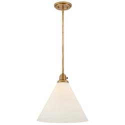 Hinkley Arti 15" Wide Heritage Brass Pendant Light