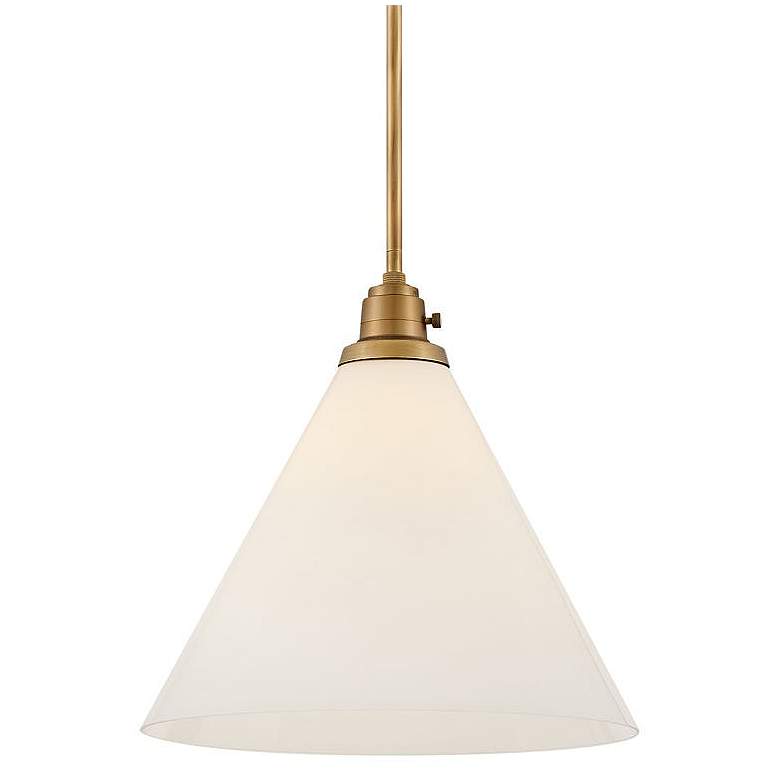 Image 2 Hinkley Arti 15" Wide Heritage Brass Pendant Light more views