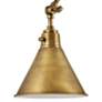 2_Hinkley Arti 18 1/4" Heritage Brass Adjustable ArmPlug-In Wall Lamp more views