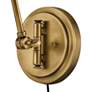 3_Hinkley Arti 18 1/4" Heritage Brass Adjustable ArmPlug-In Wall Lamp more views