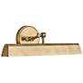 1_Hinkley Arti 20" Wide Adjustable Heritage Brass Picture Light