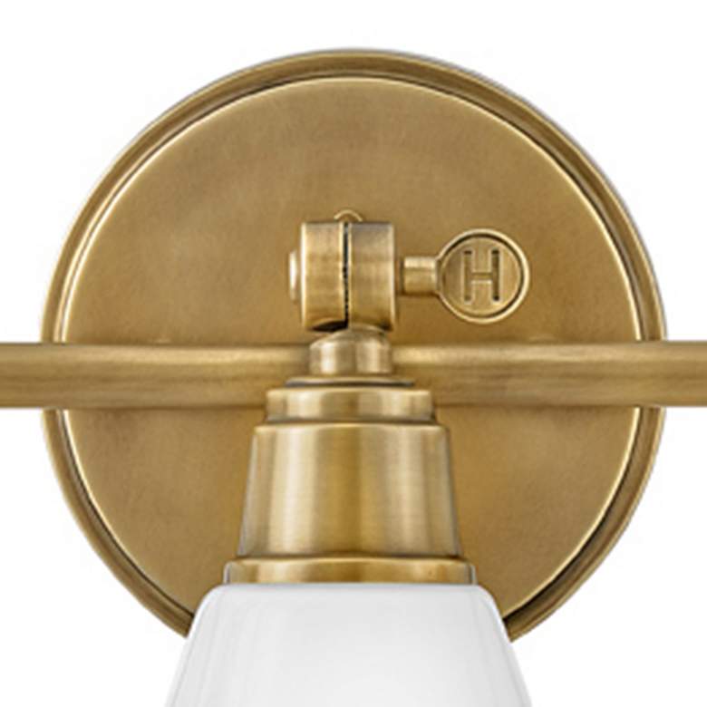 Image 7 Hinkley Arti 24" Wide Heritage Brass 3-Light Bath Light more views