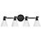 Hinkley Arti 32" Wide Black 4-Light Vanity Bath Light