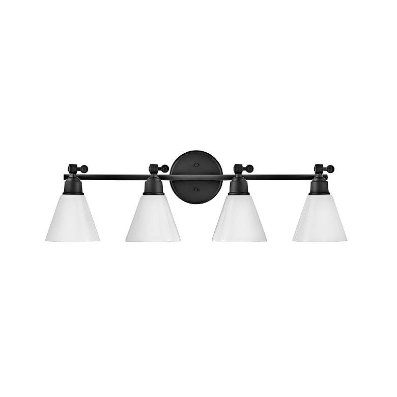 Image 2 Hinkley Arti 32" Wide Black 4-Light Vanity Bath Light more views