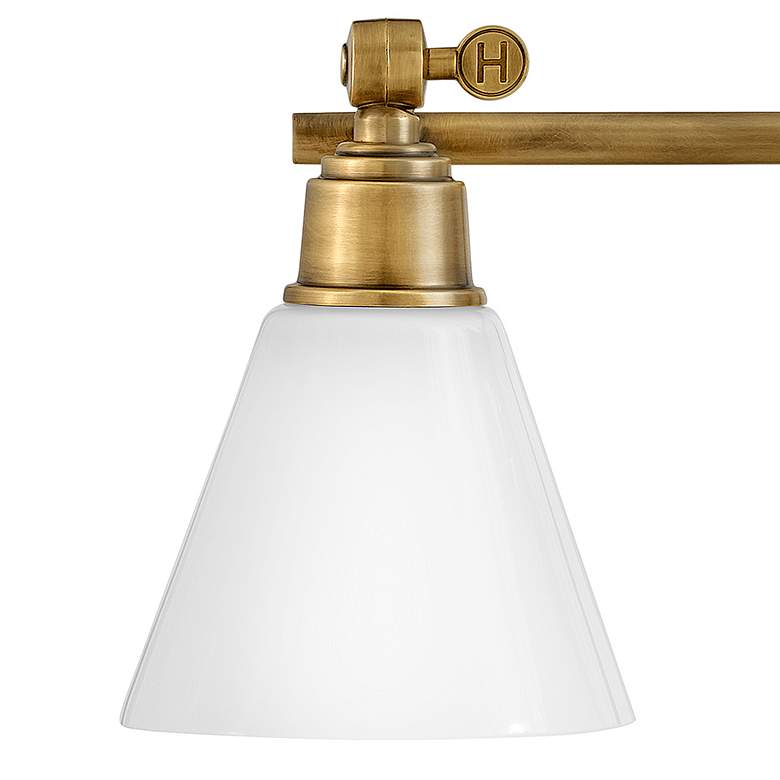 Image 7 Hinkley Arti 32" Wide Heritage Brass 4-Light Bath Light more views