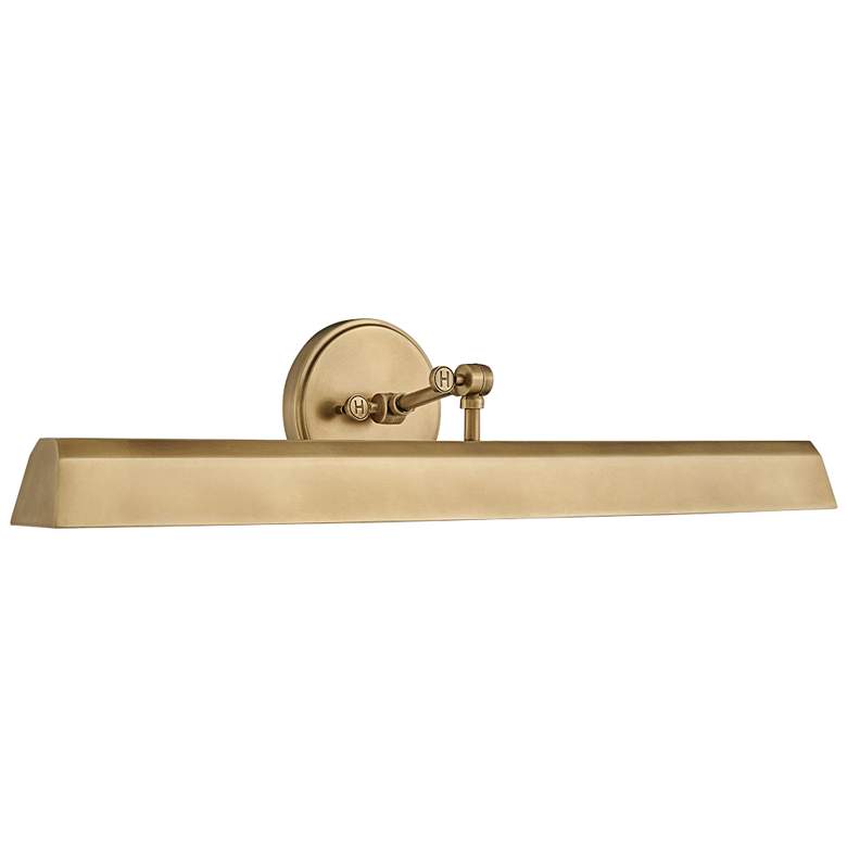 Image 2 Hinkley Arti 7 1/4 inchH 2-Light Heritage Brass LED Wall Sconce