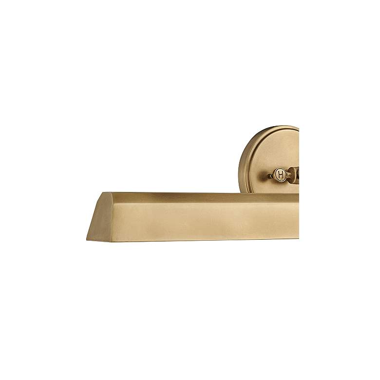 Image 3 Hinkley Arti 7 1/4"H 2-Light Heritage Brass LED Wall Sconce more views