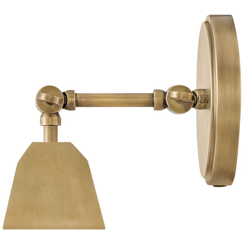 Image 6 Hinkley Arti 7 1/4 inchH 2-Light Heritage Brass LED Wall Sconce more views