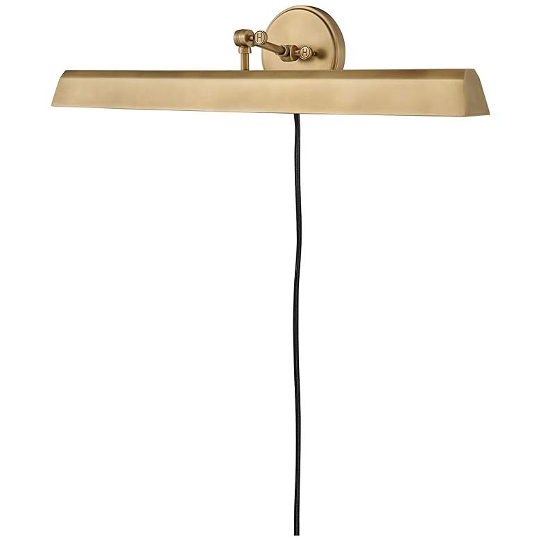 Image 7 Hinkley Arti 7 1/4 inchH 2-Light Heritage Brass LED Wall Sconce more views