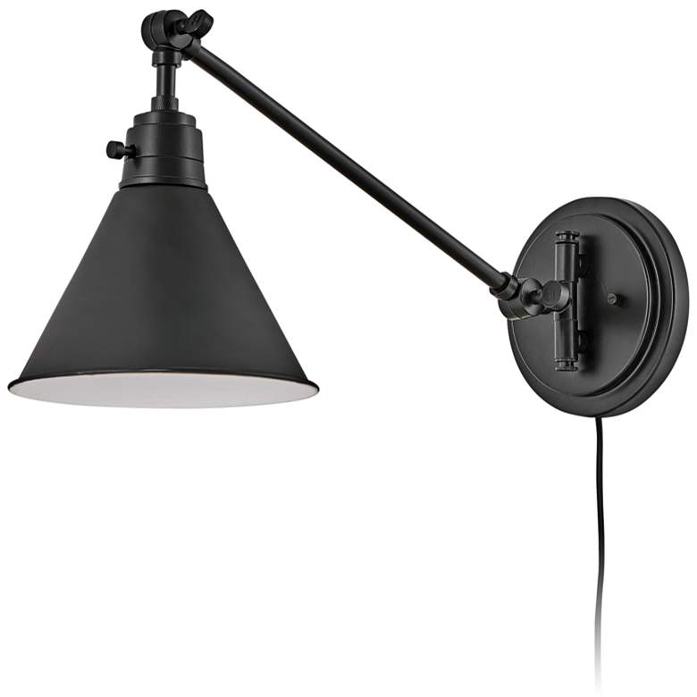 Image 1 Hinkley Arti Black Adjustable Hardwire Wall Lamp