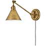 Hinkley Arti Heritage Brass Adjustable Hardwire or Plug-In Wall Lamp