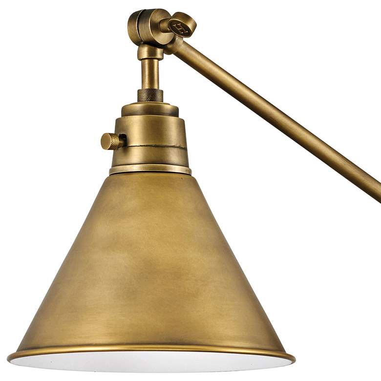 Image 2 Hinkley Arti Heritage Brass Adjustable Hardwire or Plug-In Wall Lamp more views