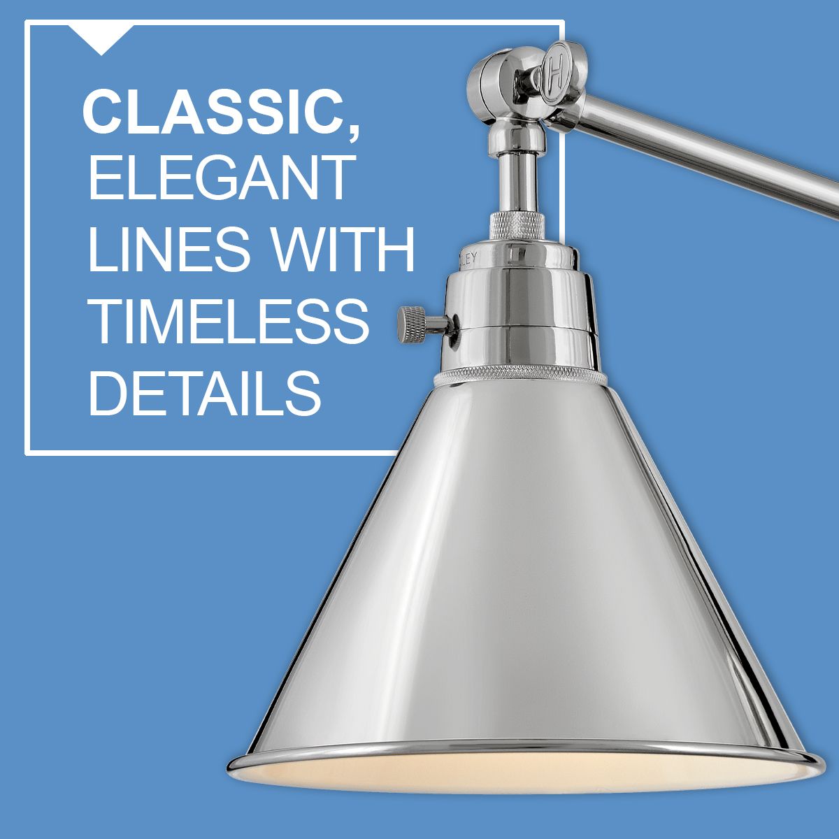 Hinkley Arti Heritage Brass Adjustable Hardwire or Plug-In Wall Lamp