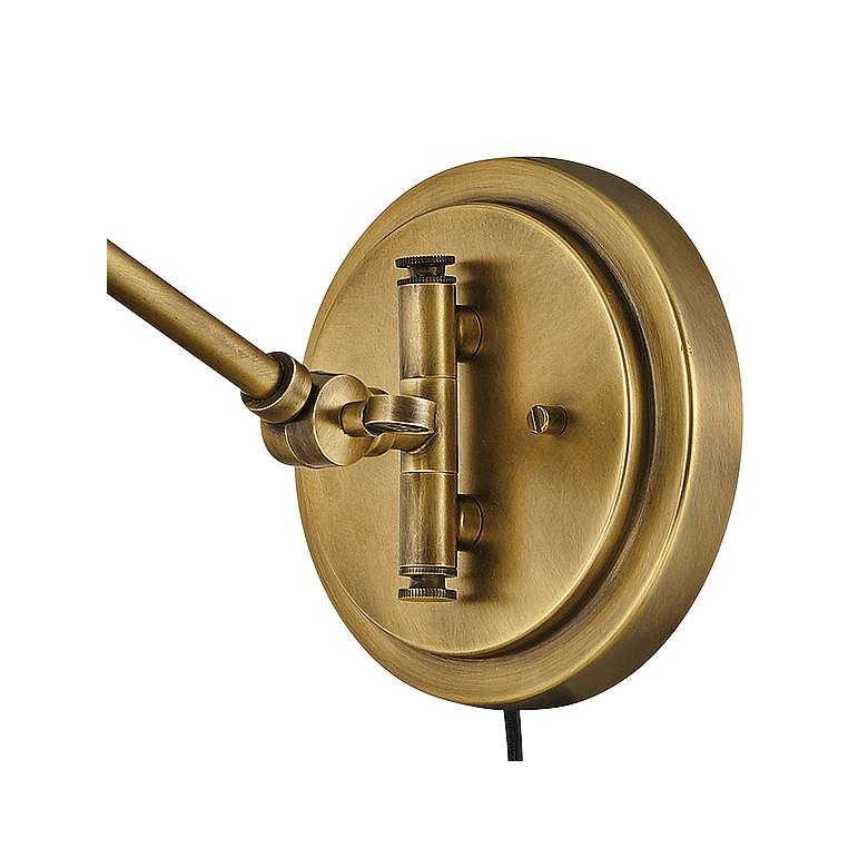 Image 3 Hinkley Arti Heritage Brass Adjustable Hardwire or Plug-In Wall Lamp more views