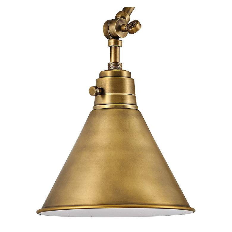 Image 2 Hinkley Arti Heritage Brass Joint Arm Hardwire Wall Lamp more views