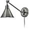 Hinkley Arti Polished Antique Nickel Hardwire Wall Lamp
