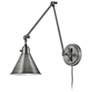 Hinkley Arti Polished Antique Nickel Joint Arm Wall Lamp
