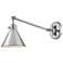 Hinkley Arti Polished Nickel Swing Arm Wall Lamp