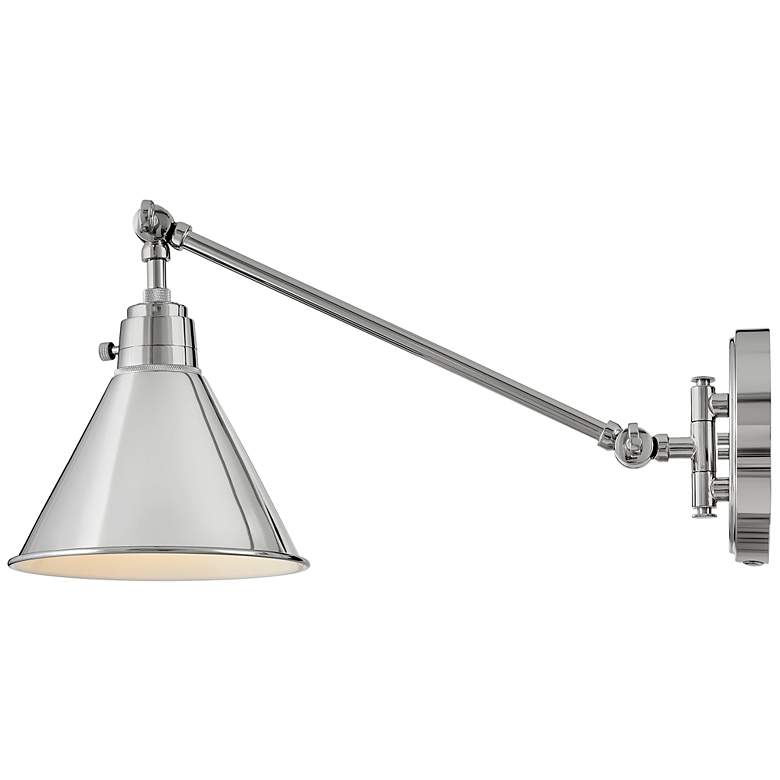 Image 3 Hinkley Arti Polished Nickel Swing Arm Wall Lamp more views