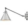 3_Hinkley Arti Polished Nickel Swing Arm Wall Lamp more views