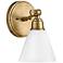 Hinkley Arti Single Light Vanity Heritage Brass