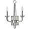 Hinkley Ascher 17 3/4" High Nickel 2-Light Wall Sconce