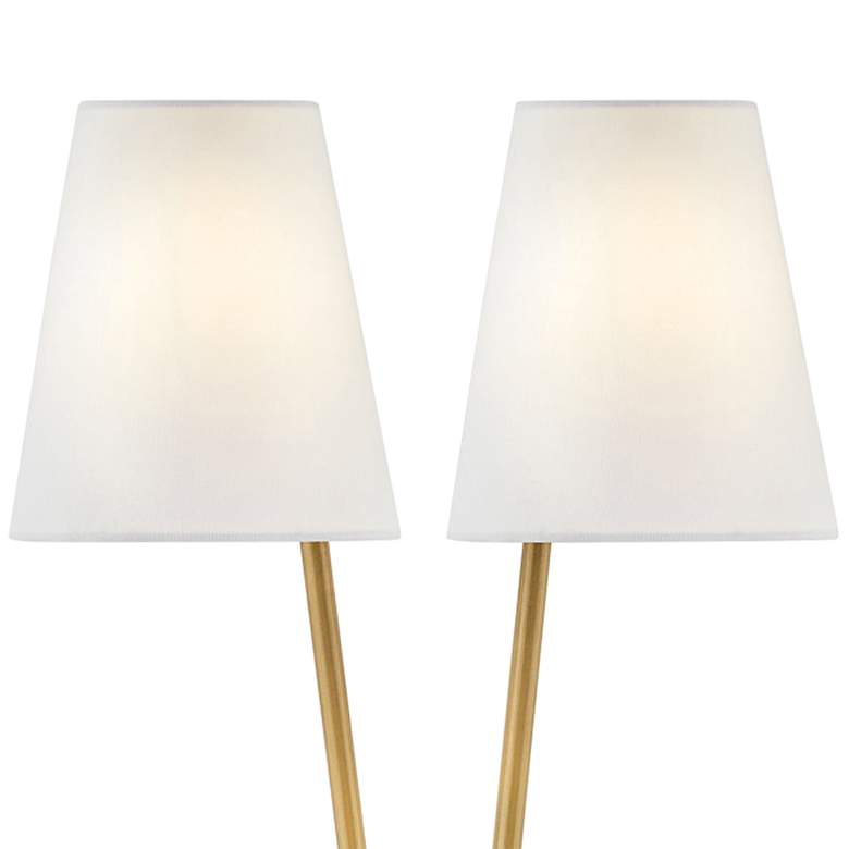Image 2 Hinkley Aston 26 High 2-Light Modern Heritage Brass Wall Light more views