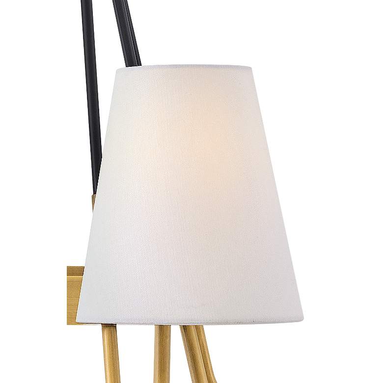 Image 3 Hinkley Aston 45" Wide Heritage Brass 6-Light Linear Chandelier more views